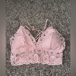 Victoria’s Secret PINK! Cute Floral Lace Bralette Size Medium